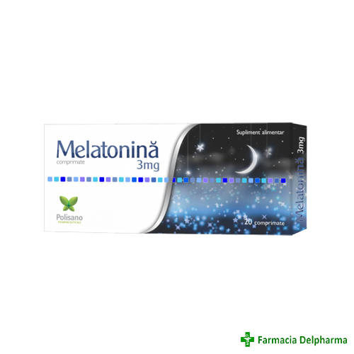 Melatonina 3 mg x 20 compr., Polisano