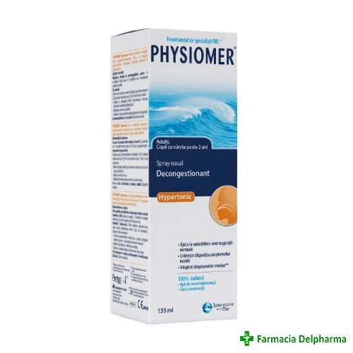 Physiomer adulti spray nazal hipertonic x 135 ml, Perrigo