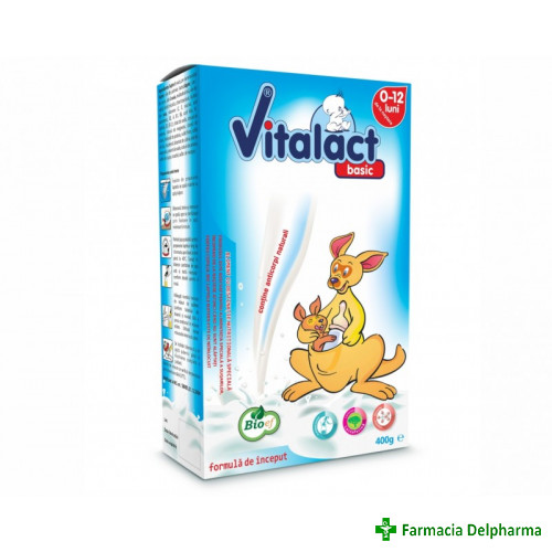 Lapte Vitalact 0-12 luni x 400 g, Bioef