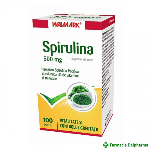 Spirulina 500 mg x 100 compr., Walmark