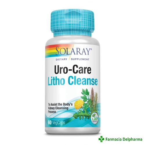 Uro-Care Litho Cleanse Solaray x 60 caps., Secom