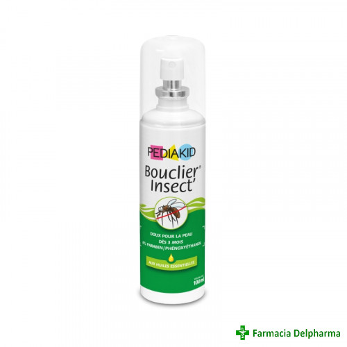 Spray repelent impotriva tantarilor si capuselor Pediakid Bouclier x 100 ml, Laboratoires Ineldea