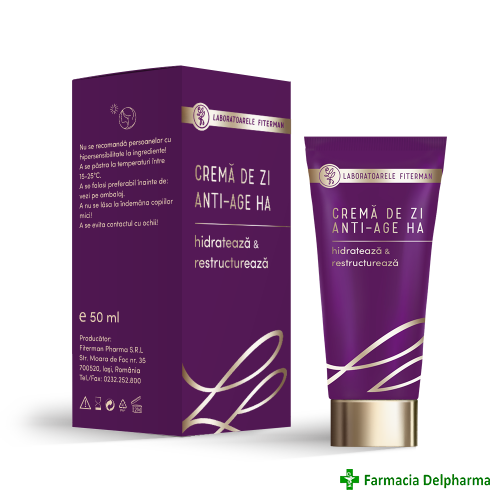 Crema de zi Anti-Age HA x 50 ml, Fiterman