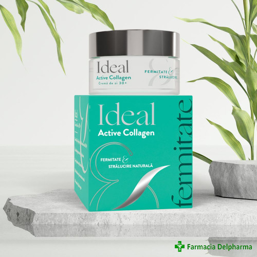 Crema de zi 30+ Ideal Active Collagen x 50 ml + Lotiune tonica x 250 ml, Fiterman