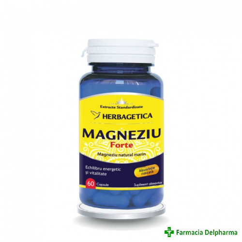 Magneziu Forte x 60 caps., Herbagetica