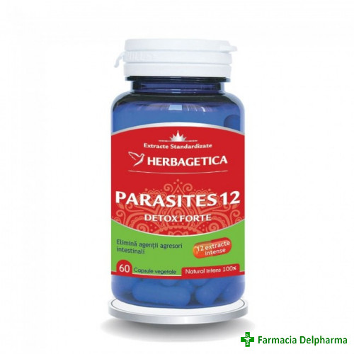 Parasites 12 Detox Forte x 60 caps., Herbagetica