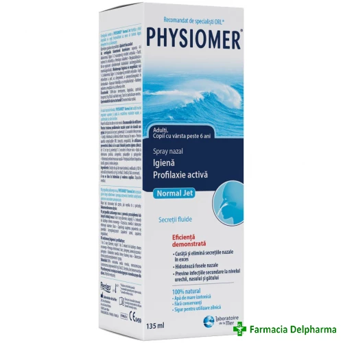 Physiomer spray nazal izotonic Normal Jet x 135 ml, Perrigo