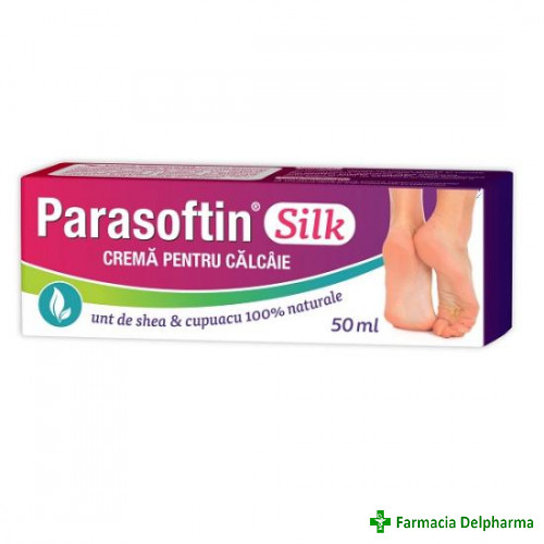 Crema pentru calcaie Parasoftin Silk x 50 ml, Zdrovit