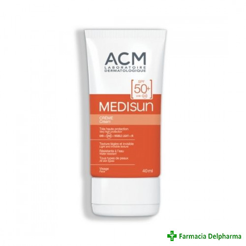 Crema protectie solara SPF 50+ Medisun x 40 ml, ACM