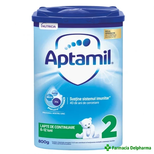 Lapte praf aptamil 2 nutri-biotik x 800 g (ean: 9393)