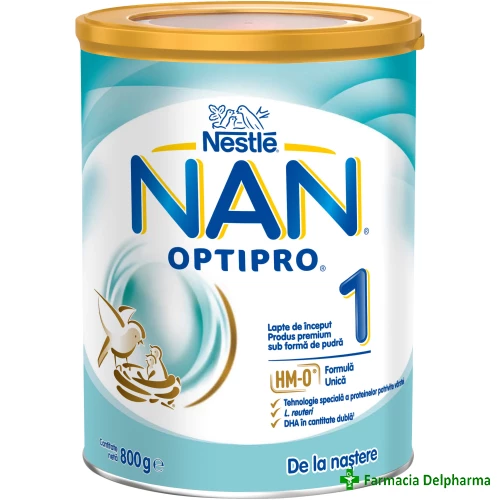 Lapte NAN 1 Optipro x 800 g, Nestle