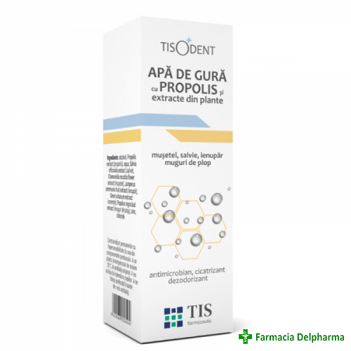 Apa de gura cu propolis Tisodent x 20 ml, Tis Farmaceutic