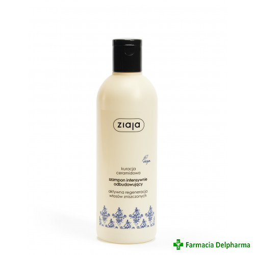 Sampon regenerant pe baza de ceramide pentru par fragil si deteriorat x 300 ml, Ziaja