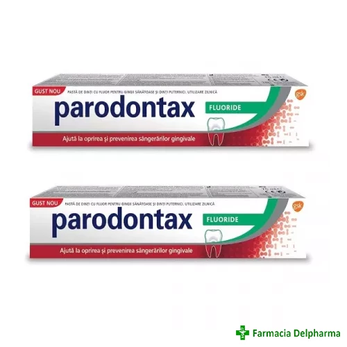 Pasta de dinti Parodontax Fluoride x 75 ml 1+1 (50%), GSK