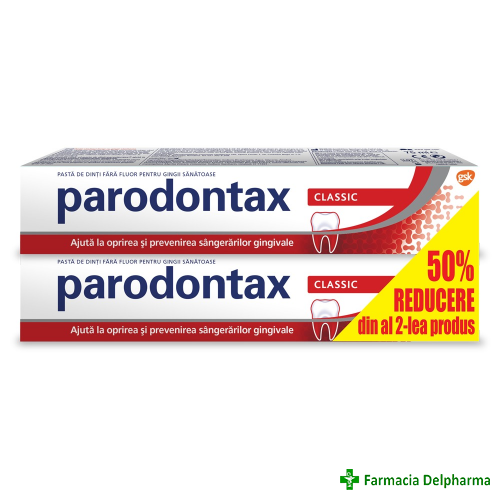 Pasta de dinti Parodontax Classic x 75 ml 1+1 (50%), GSK