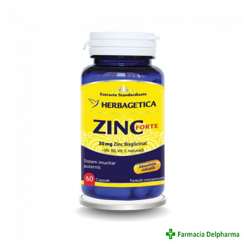 Zinc Forte x 60 caps., Herbagetica