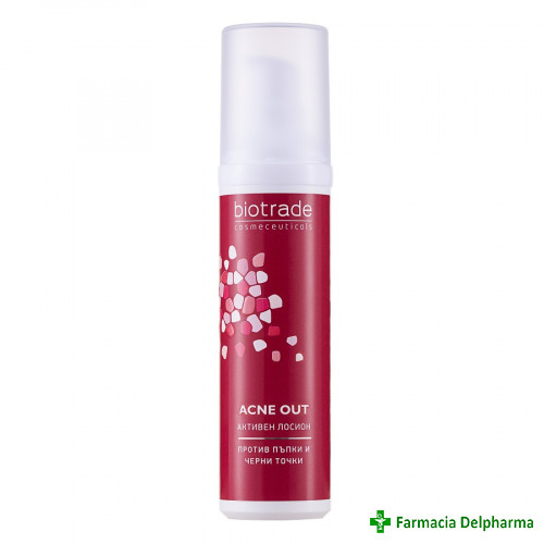 Lotiune activa pentru ten acneic Acne Out x 60 ml, Biotrade