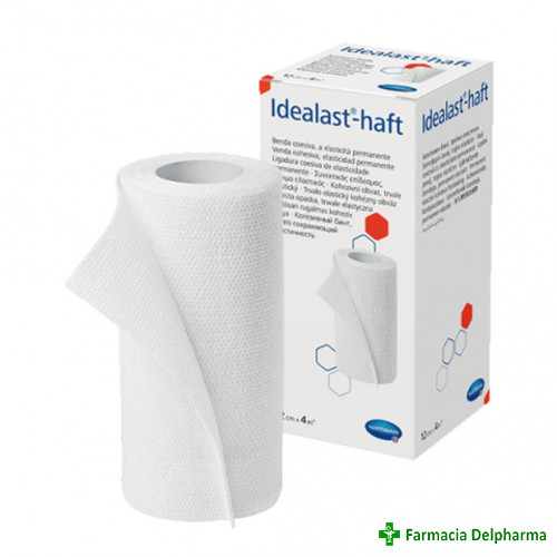 Idealast-Haft fasa elastica autoadeziva 12 cm x 4 m x 1 rola, Hartmann