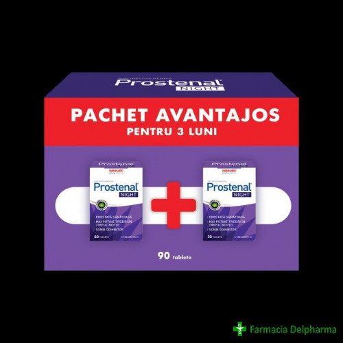 Prostenal Night Pachet Avantajos x 90 compr., Walmark