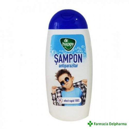 Sampon antiparazitar Dr. Happy + pieptene