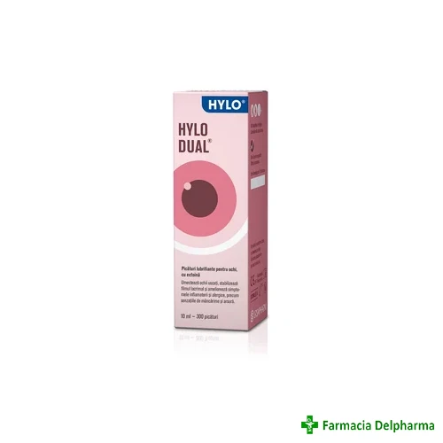 Hylo Dual picaturi lubrifiante pentru ochi x 10 ml, Ursapharm