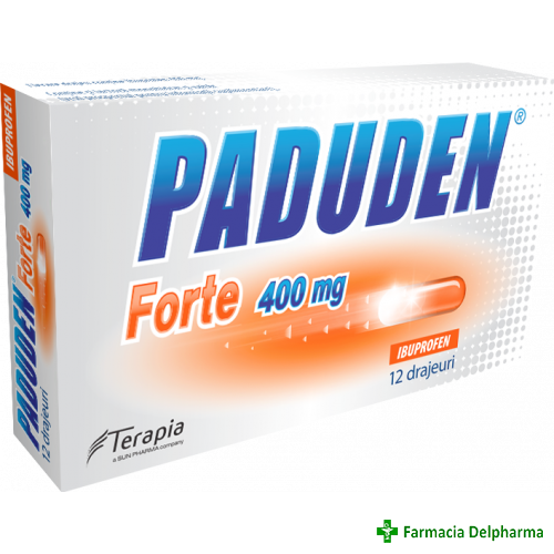 Paduden Forte 400 mg x 12 drajeuri, Terapia