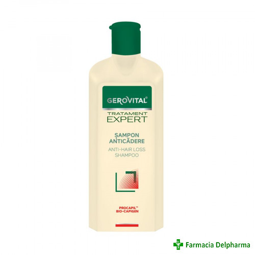 Sampon Anticadere Gerovital Tratament Expert x 250 ml 1140, Farmec