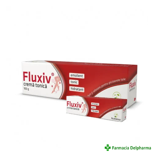 Fluxiv crema tonica x 100 g + Fluxiv crema x 20 g mostra, Antibiotice