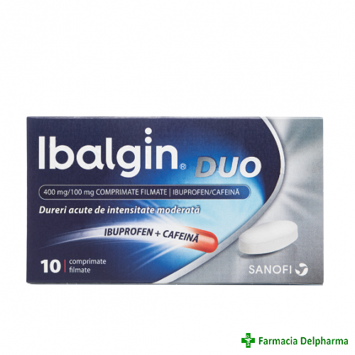 Ibalgin Duo 400mg/100mg x 10 compr., Sanofi