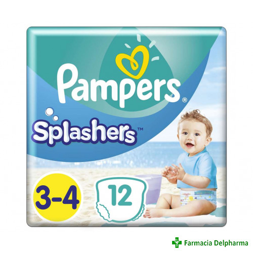 Pampers Splashers Scutec-chilotel pentru apa nr. 3-4 6-11kg x 12 buc., Pampers