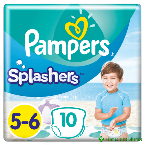 Scutece-chilotel pentru apa Pampers Splasher Nr. 5-6 14+ kg x 10 buc.