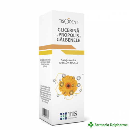 Glicerina cu Propolis si Galbenele Tisodent x 25 ml, Tis Farmaceutic