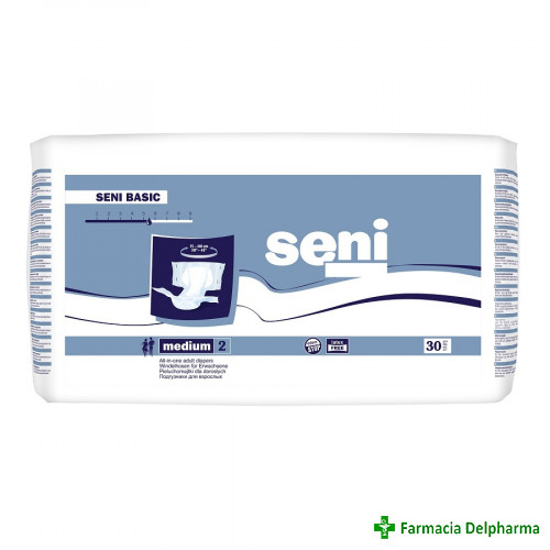 Scutece pentru adulti Seni Basic Medium x 30 buc., Seni