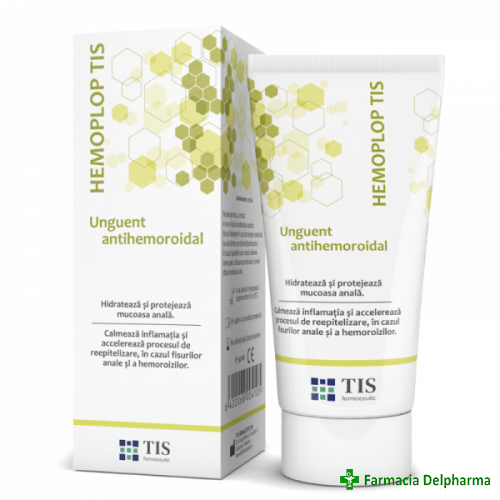 Unguent antihemoroidal Hemoplop Tis x 50 ml, Tis Farmaceutic