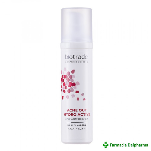 Crema hidratanta pentru acnee Acne Out Hydro Active x 60 ml, Biotrade