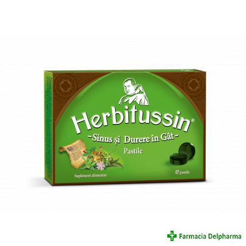 Herbitussin Sinus si Durere in gat x 12 compr., USP