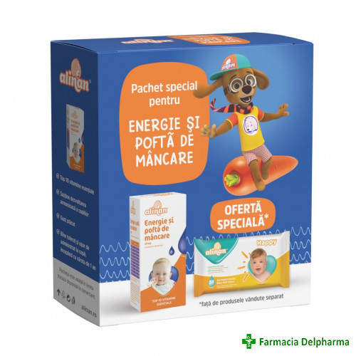 Alinan Energie si pofta de mancare x 150ml + Servetele umede cadou, Fiterman