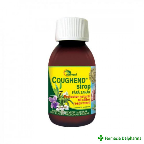 Coughend sirop fara zahar x 100 ml, Ayurmed