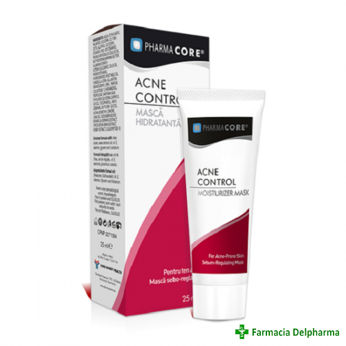 Masca hidratanta Acne Control x 25 ml, Pharmacore