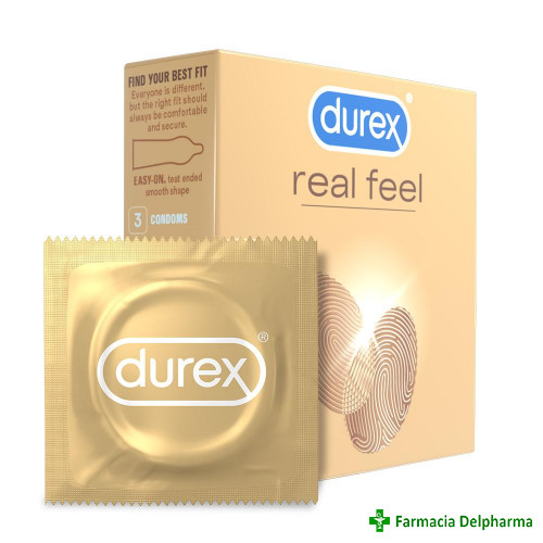 Prezervative Durex Real Feel x 3 buc., Durex