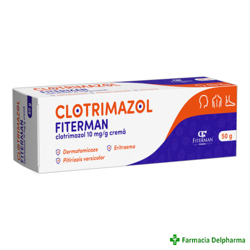 Clotrimazol crema 10 mg/g x 50 g, Fiterman