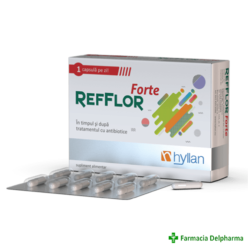 Refflor forte adulti x 10 caps.