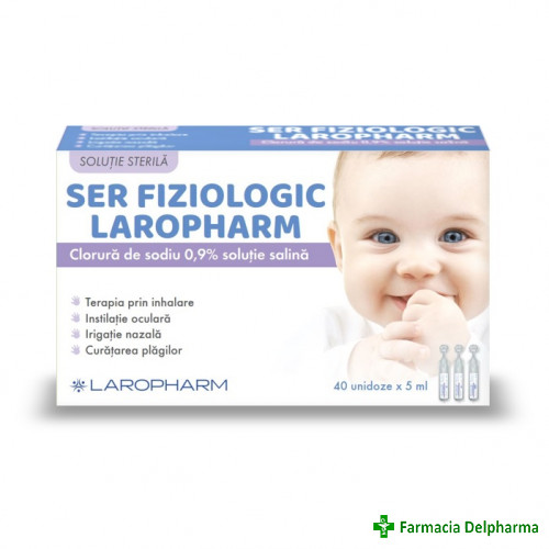 Ser fiziologic 40 monodoze x 5 ml, Laropharm