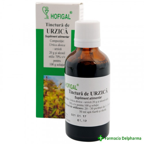 Tinctura de Urzica x 50 ml, Hofigal