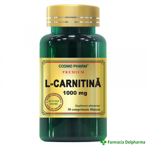 L-Carnitina 100 mg Premium x 30 compr., Cosmopharm