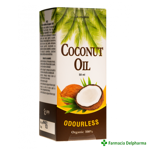 Ulei de cocos organic x 50 ml, Adya