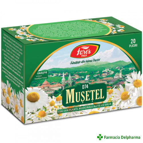 Ceai Musetel D74 x 20 plicuri, Fares