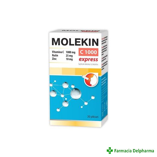 Molekin c 1000 Express x 20 plicuri, Zdrovit