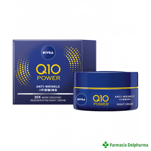 Crema antirid de noapte Q10 x 50 ml 81289, Nivea