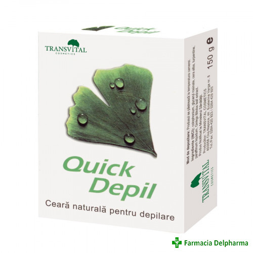 Ceara depilatoare Quick Depil x 150g, Transvital